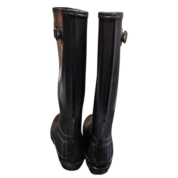 Hunter Original Tall Glossy Waterproof Rain Boots Unisex Size 5F 4M - Picture 5 of 7